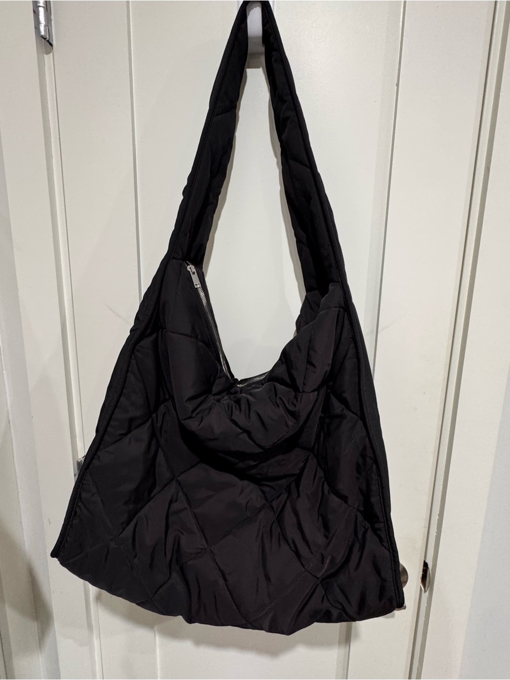 COS oversized diamond-quilted bag